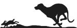 Hare & Greyhound Weathervane or Sign Profile - Laser cut 600mm